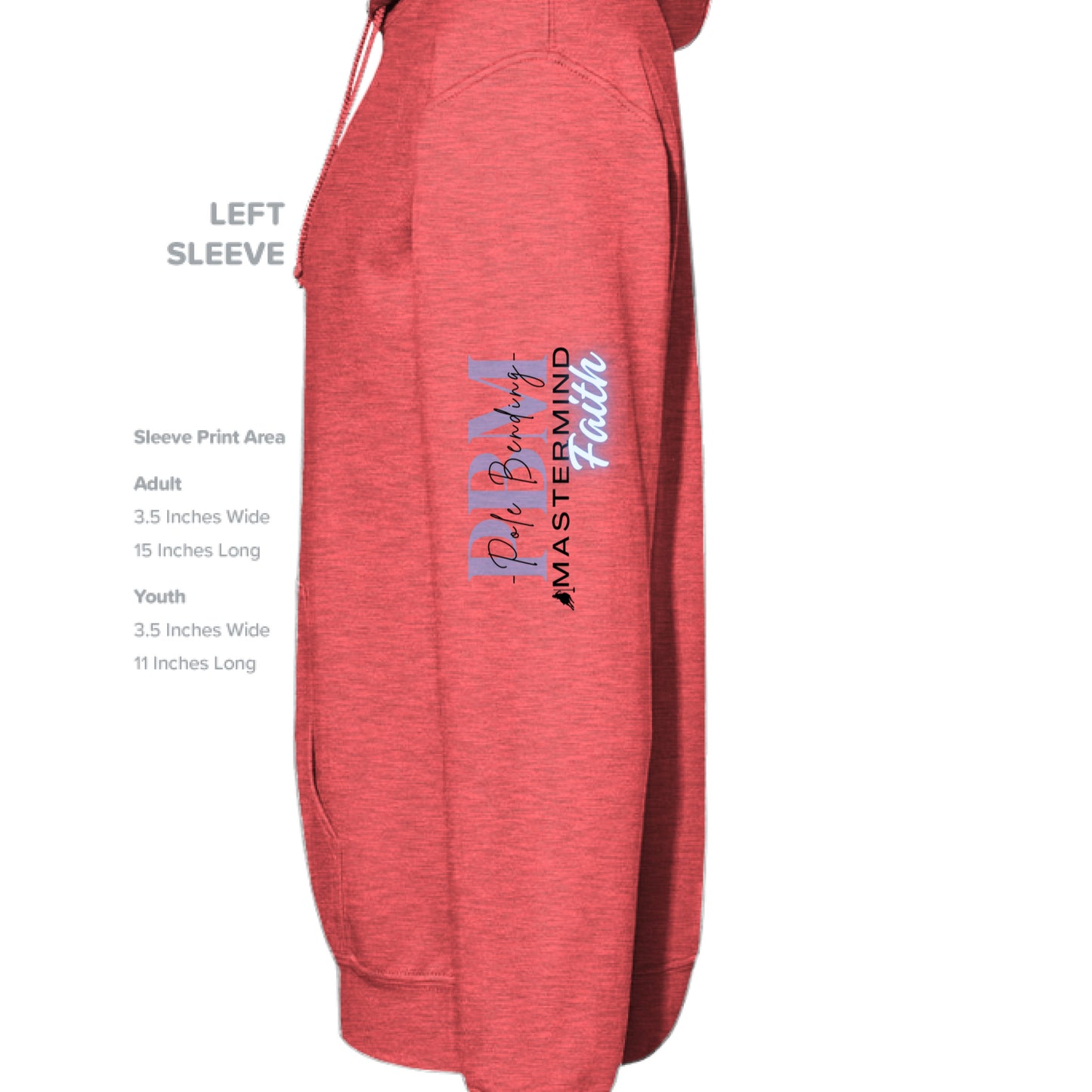 Retro Heather Coral - SLEEVE_LEFT